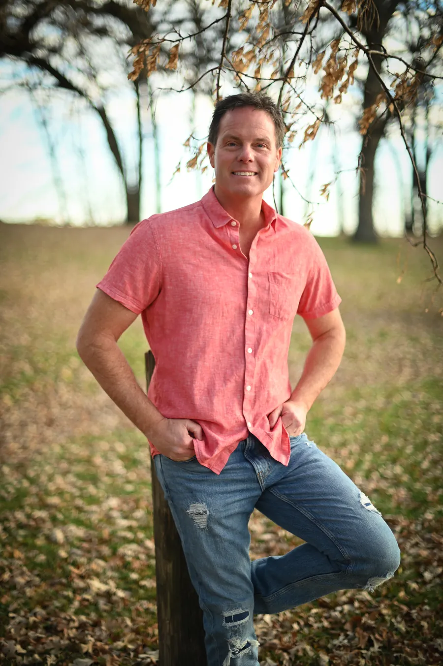 Jason Schubert outdoors in autumn