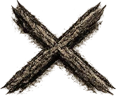 Gebo rune, carved in wood