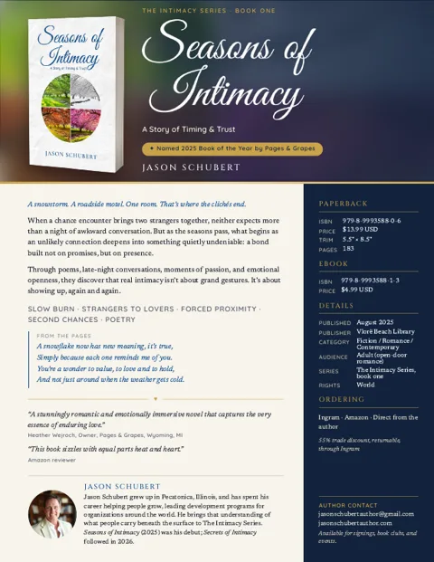 Sell sheet for Seasons of Intimacy